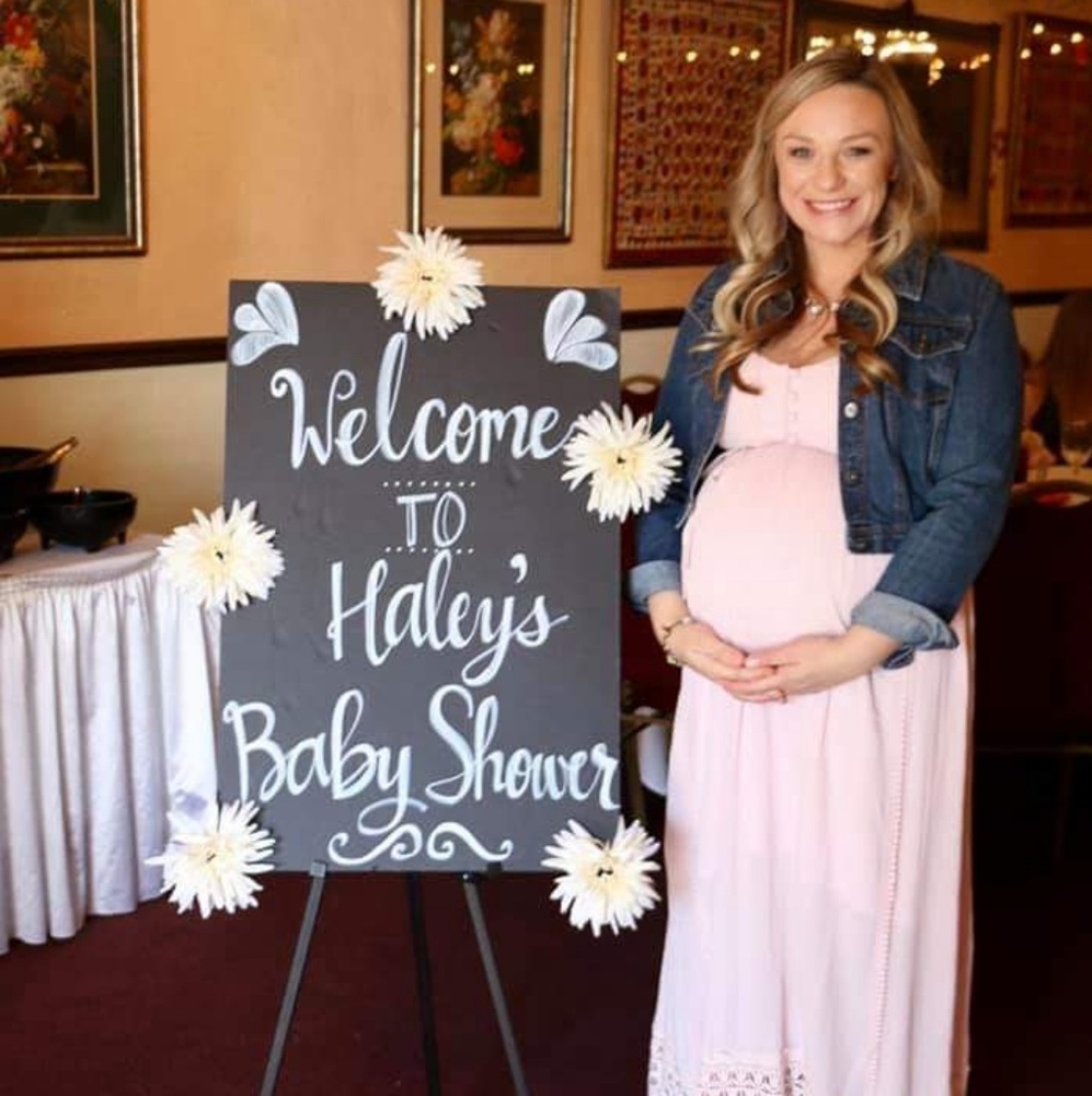 Motherhood Maternity Light Pink Crotchet Dress